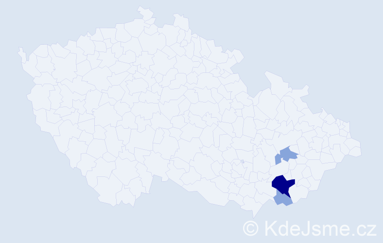 Příjmení: 'Šurmánek', počet výskytů 12 v celé ČR
