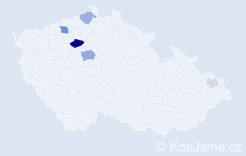Příjmení: 'Issová', počet výskytů 17 v celé ČR