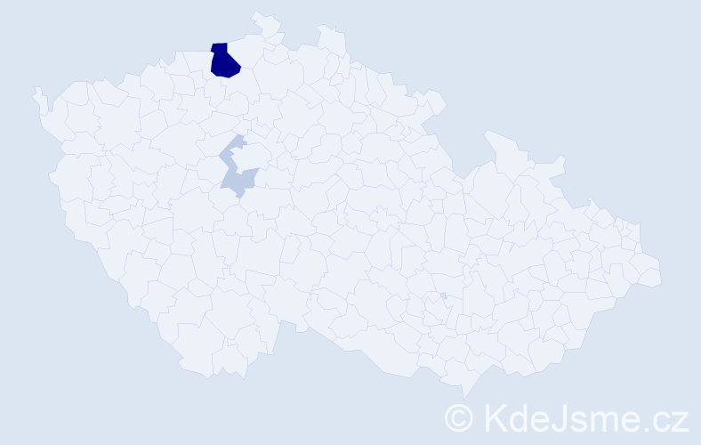 Příjmení: 'Gissy', počet výskytů 11 v celé ČR