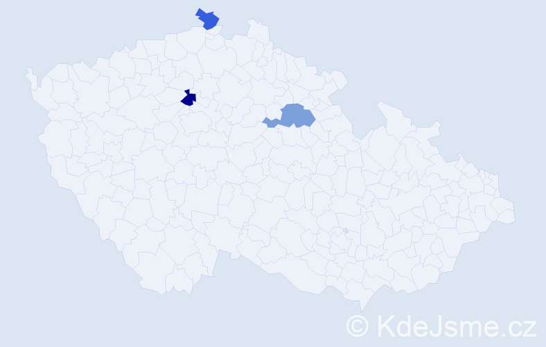 Příjmení: 'Branse', počet výskytů 8 v celé ČR