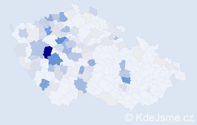 Příjmení: 'Bejček', počet výskytů 456 v celé ČR