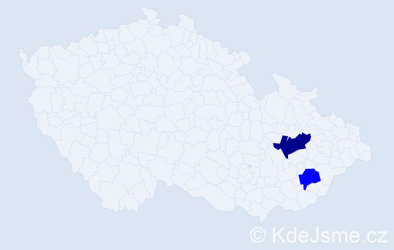Příjmení: 'Girschek', počet výskytů 4 v celé ČR