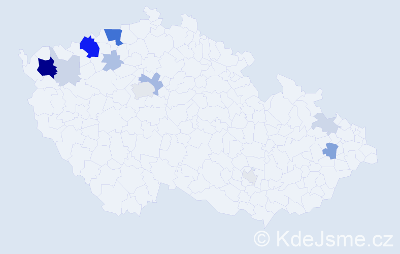 Příjmení: 'Eichhorn', počet výskytů 40 v celé ČR