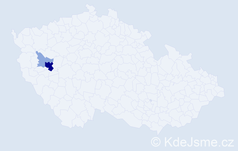 Příjmení: 'Haluzincová', počet výskytů 10 v celé ČR