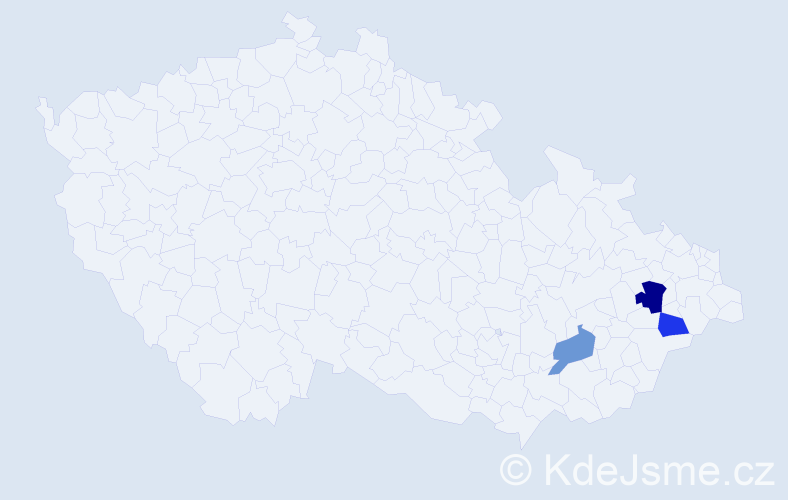 Příjmení: 'Laskafeldová', počet výskytů 4 v celé ČR