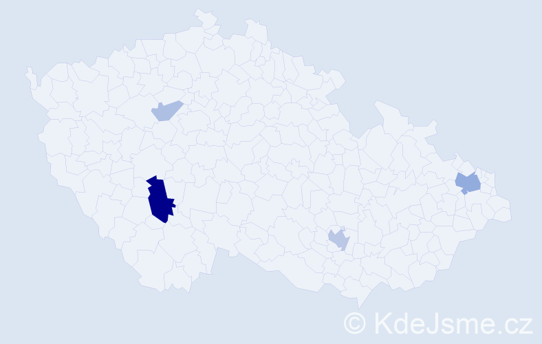 Příjmení: 'Zagata', počet výskytů 10 v celé ČR