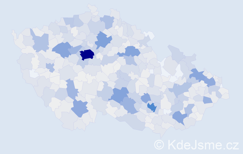 Příjmení: 'Pavlíček', počet výskytů 3942 v celé ČR