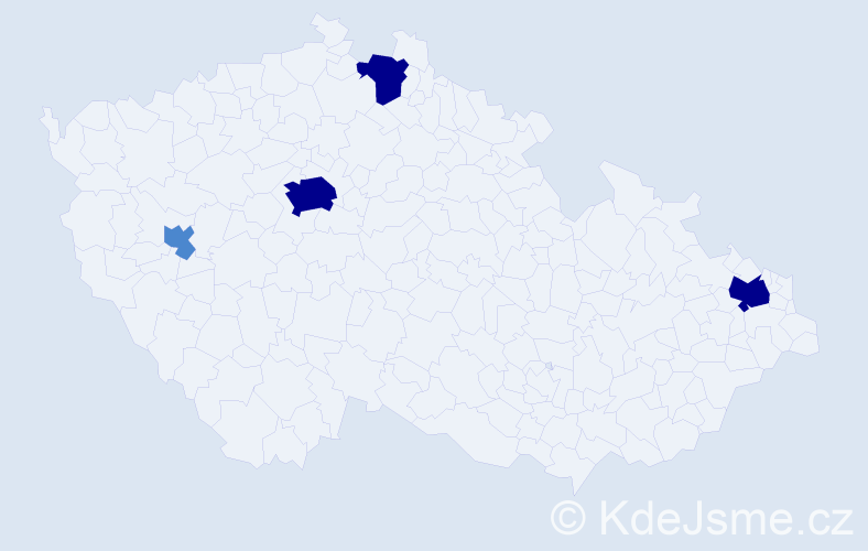 Příjmení: 'Dobrík', počet výskytů 10 v celé ČR