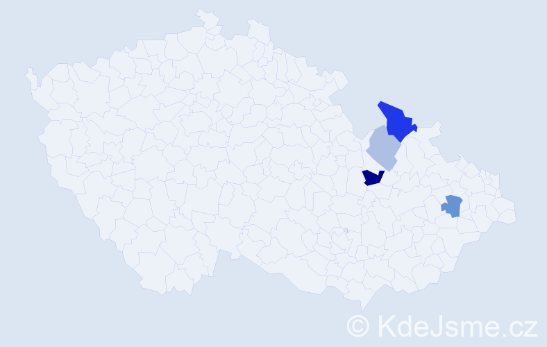 Příjmení: 'Liewehrová', počet výskytů 8 v celé ČR