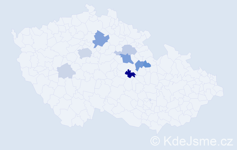 Příjmení: 'Bartaloš', počet výskytů 29 v celé ČR