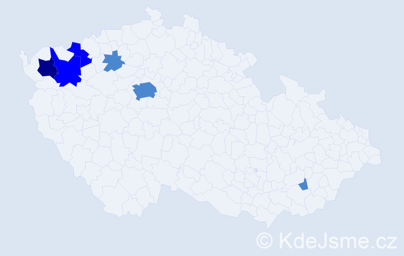 Příjmení: 'Slivkanič', počet výskytů 16 v celé ČR
