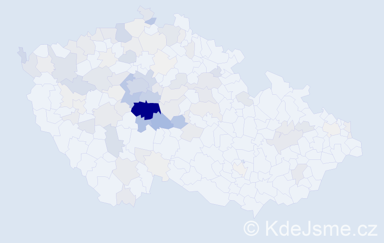Příjmení: 'Škvor', počet výskytů 480 v celé ČR