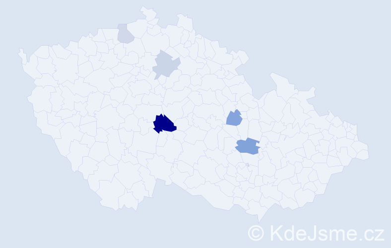 Příjmení: 'Stocker', počet výskytů 9 v celé ČR
