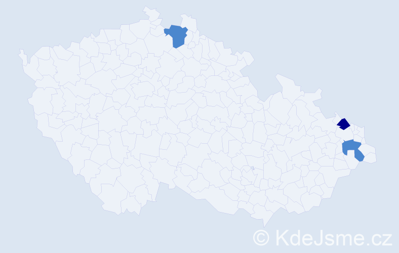 Příjmení: 'Kraninger', počet výskytů 8 v celé ČR
