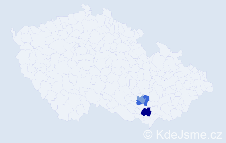 Příjmení: 'Nomilnerová', počet výskytů 4 v celé ČR