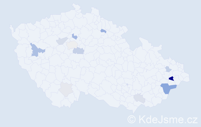 Příjmení: 'Tabáčková', počet výskytů 29 v celé ČR