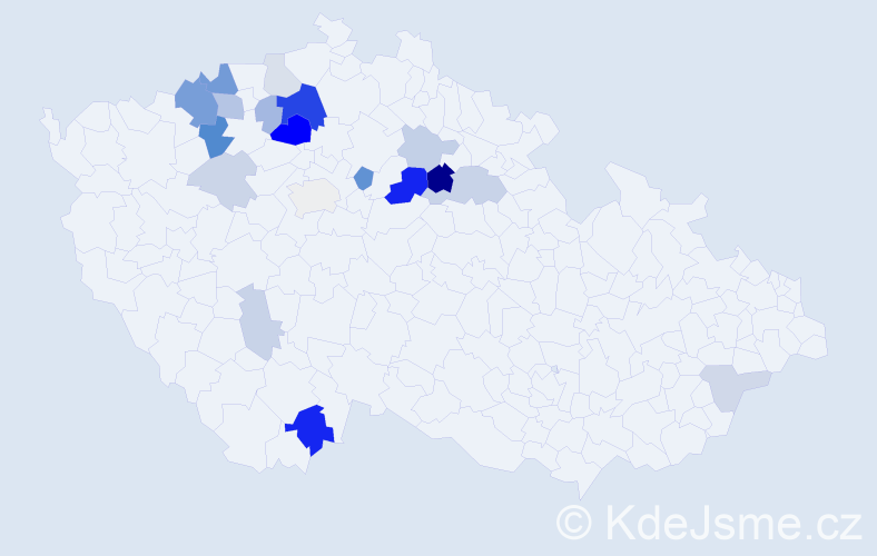 Příjmení: 'Strýhal', počet výskytů 51 v celé ČR