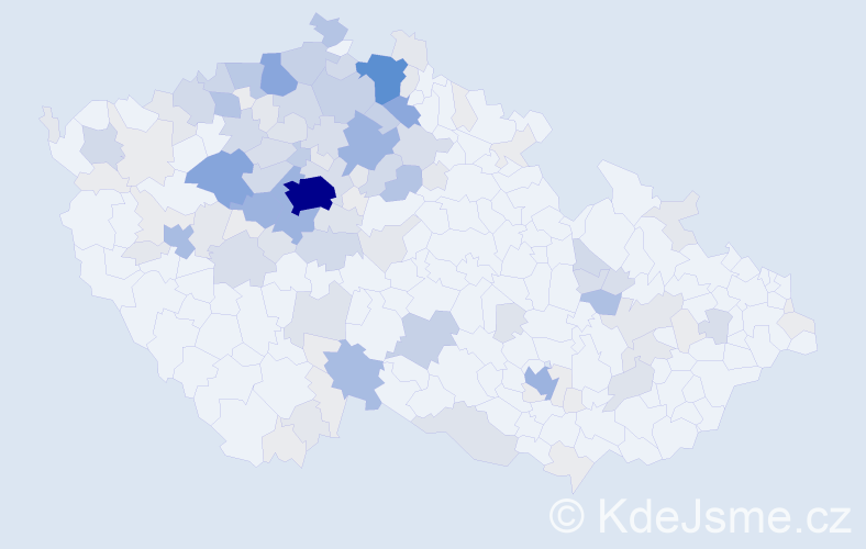 Příjmení: 'Knobloch', počet výskytů 488 v celé ČR
