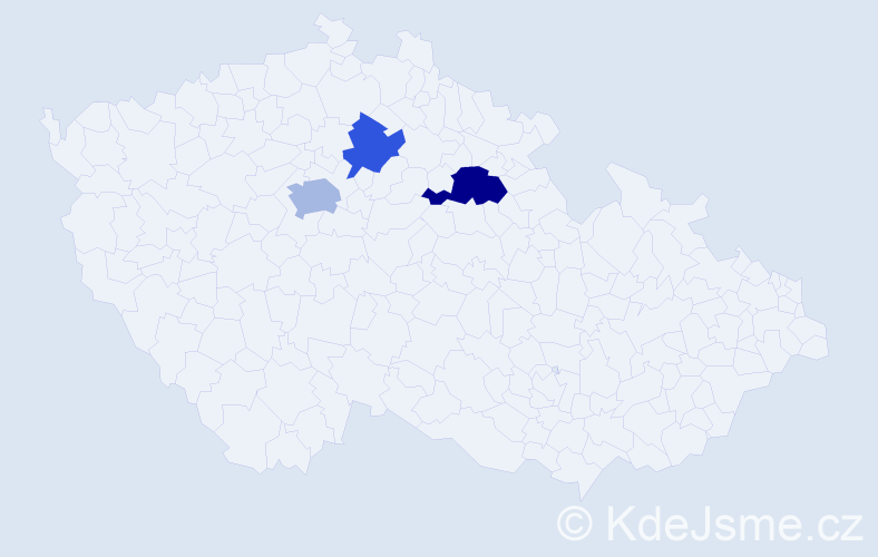 Příjmení: 'Kikinčuk', počet výskytů 5 v celé ČR