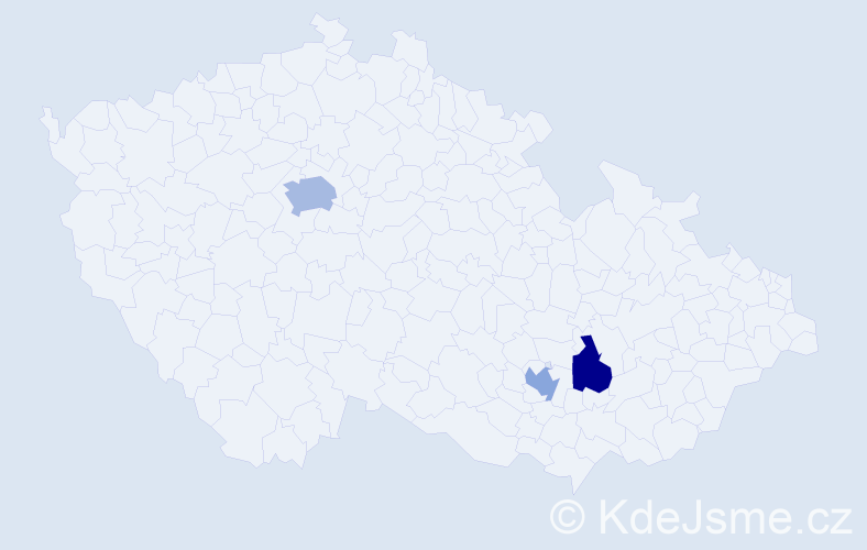 Příjmení: 'Grebeniuk', počet výskytů 4 v celé ČR