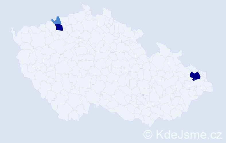 Příjmení: 'Sotaková', počet výskytů 7 v celé ČR