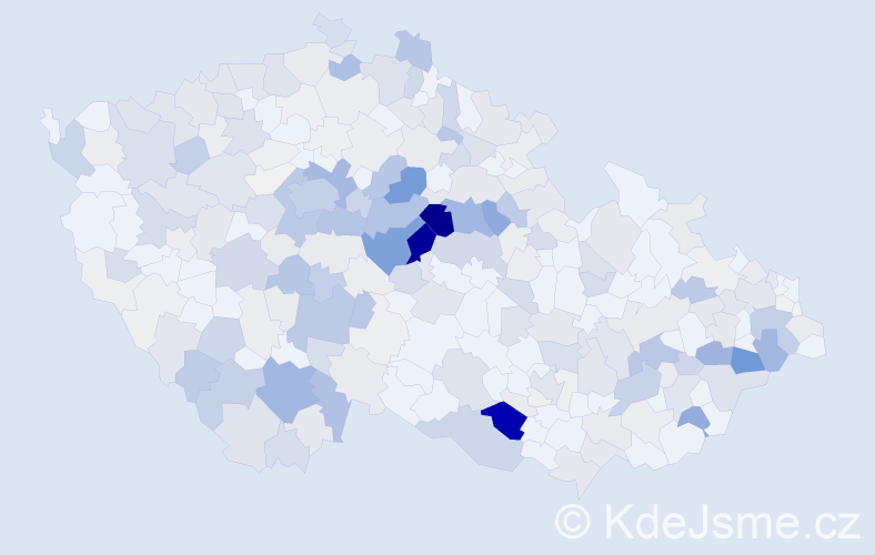 Příjmení: 'Vančura', počet výskytů 1249 v celé ČR