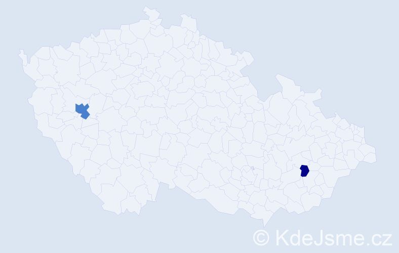 Příjmení: 'Seffer', počet výskytů 4 v celé ČR