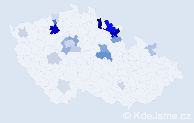 Příjmení: 'Friede', počet výskytů 67 v celé ČR
