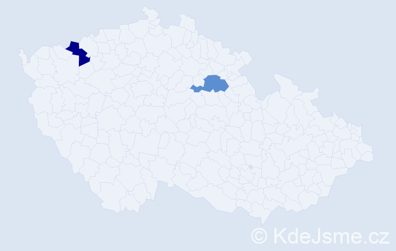Příjmení: 'Roškanjuková', počet výskytů 2 v celé ČR