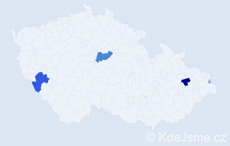 Příjmení: 'Svinčáková', počet výskytů 11 v celé ČR