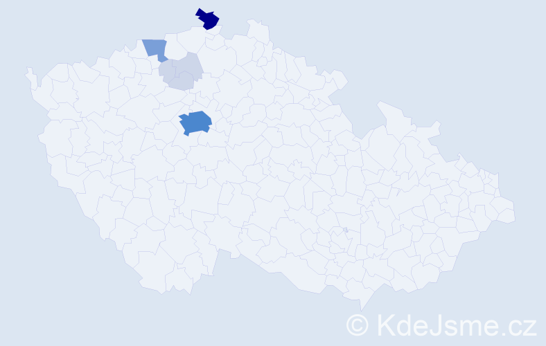 Příjmení: 'Diessnerová', počet výskytů 28 v celé ČR