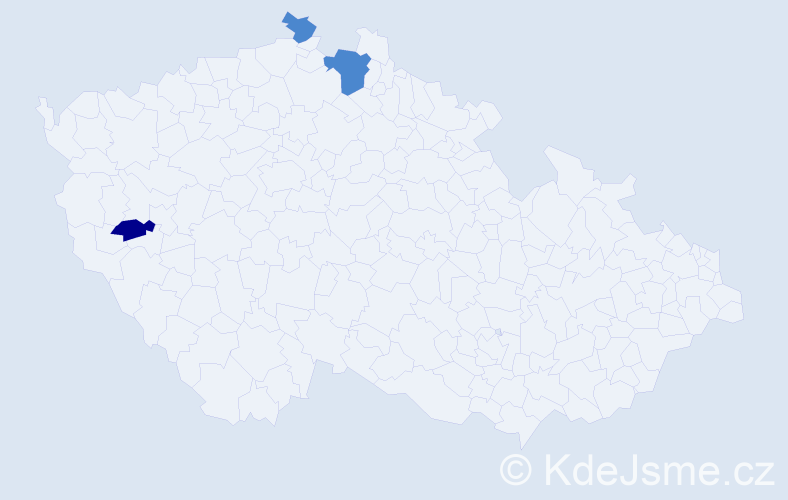 Příjmení: 'Rascheová', počet výskytů 5 v celé ČR