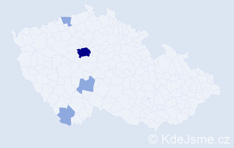 Příjmení: 'Strašrybková', počet výskytů 8 v celé ČR
