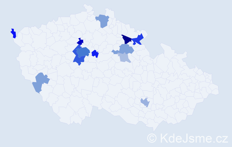 Příjmení: 'Ferents', počet výskytů 48 v celé ČR