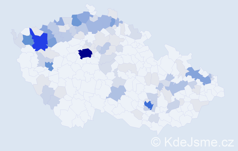 Příjmení: 'Ullmann', počet výskytů 327 v celé ČR