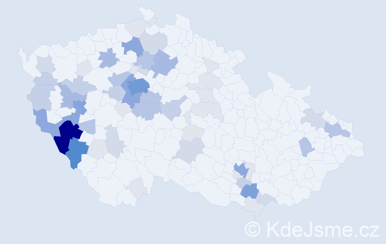 Příjmení: 'Kurc', počet výskytů 204 v celé ČR