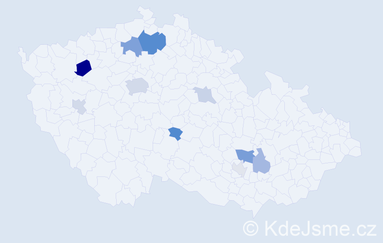 Příjmení: 'Enkhbayar', počet výskytů 20 v celé ČR