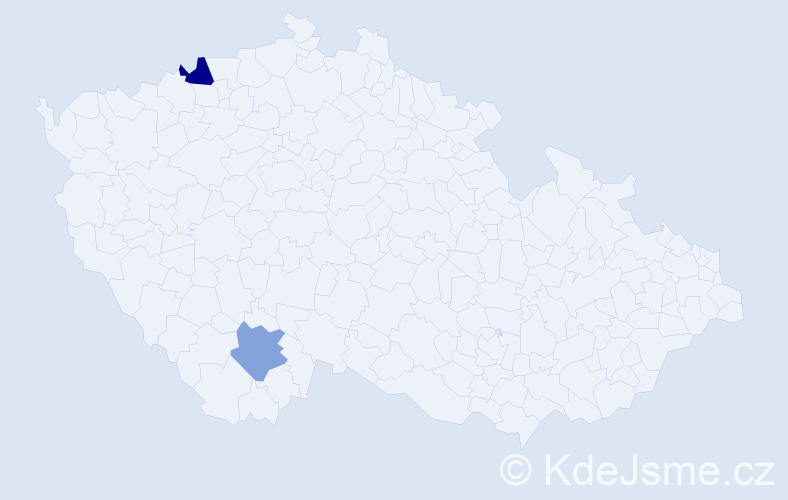 Příjmení: 'Rošinec', počet výskytů 5 v celé ČR