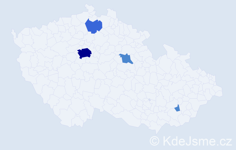 Příjmení: 'Skochová', počet výskytů 17 v celé ČR