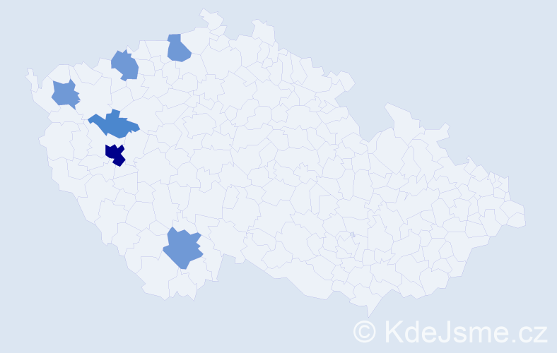Příjmení: 'Vovesová', počet výskytů 17 v celé ČR