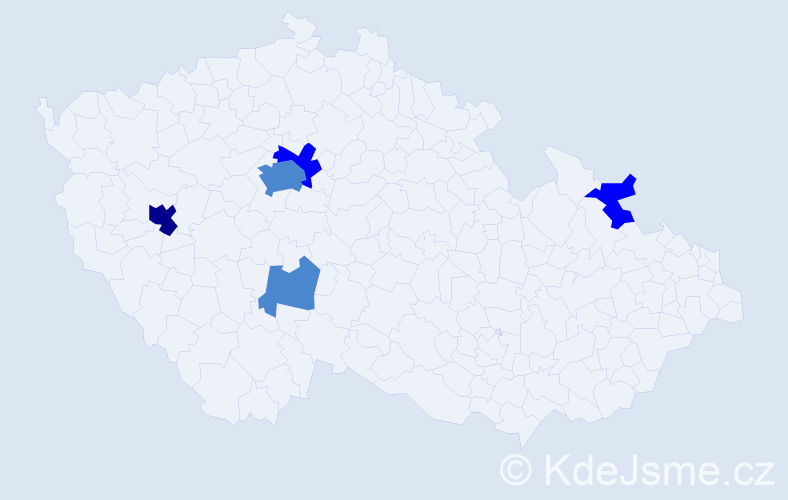 Příjmení: 'Rinke', počet výskytů 9 v celé ČR