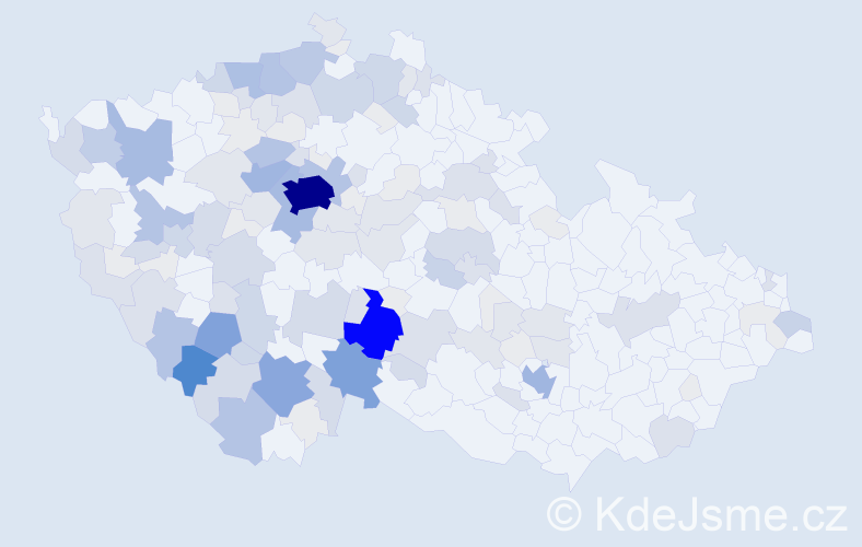 Příjmení: 'Hadrava', počet výskytů 532 v celé ČR