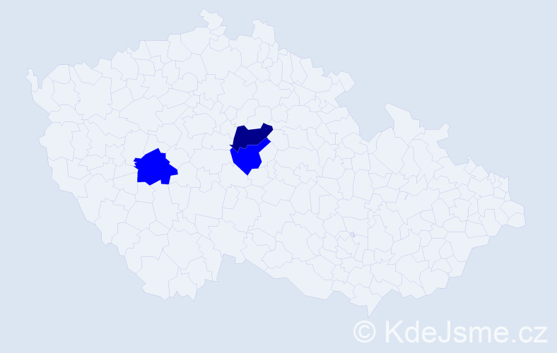 Příjmení: 'Kotriszová', počet výskytů 4 v celé ČR