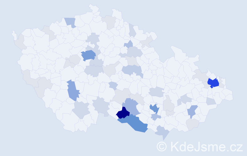 Příjmení: 'Filipská', počet výskytů 160 v celé ČR