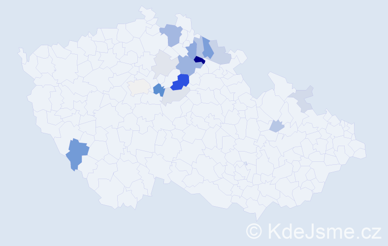 Příjmení: 'Landfeld', počet výskytů 40 v celé ČR