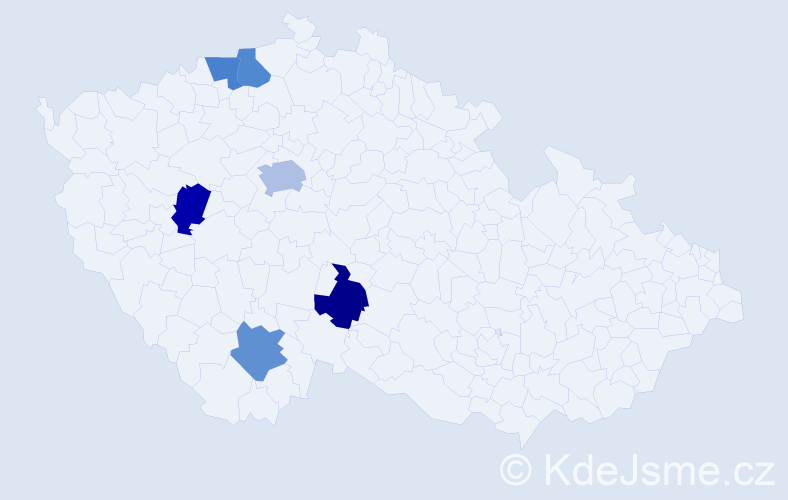 Příjmení: 'Strelka', počet výskytů 7 v celé ČR