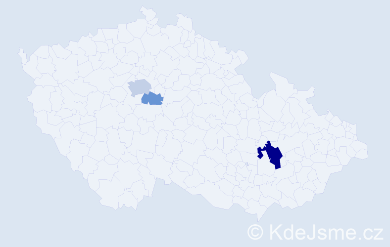 Příjmení: 'Prakash', počet výskytů 8 v celé ČR