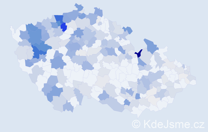 Příjmení: 'Walterová', počet výskytů 862 v celé ČR