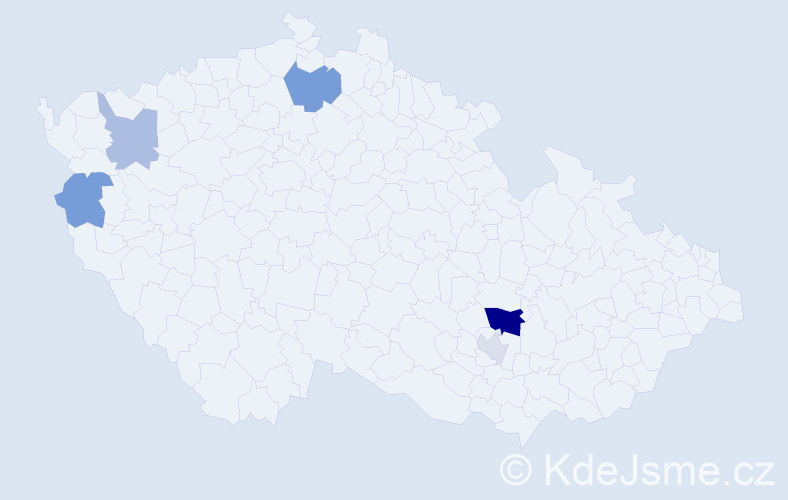 Příjmení: '"Bat-Ochir"', počet výskytů 10 v celé ČR