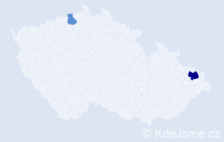 Příjmení: 'Roščák', počet výskytů 6 v celé ČR